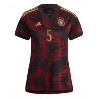 Camisa de Futebol Alemanha Thilo Kehrer #5 Equipamento Secundário Mulheres Mundo 2022 Manga Curta